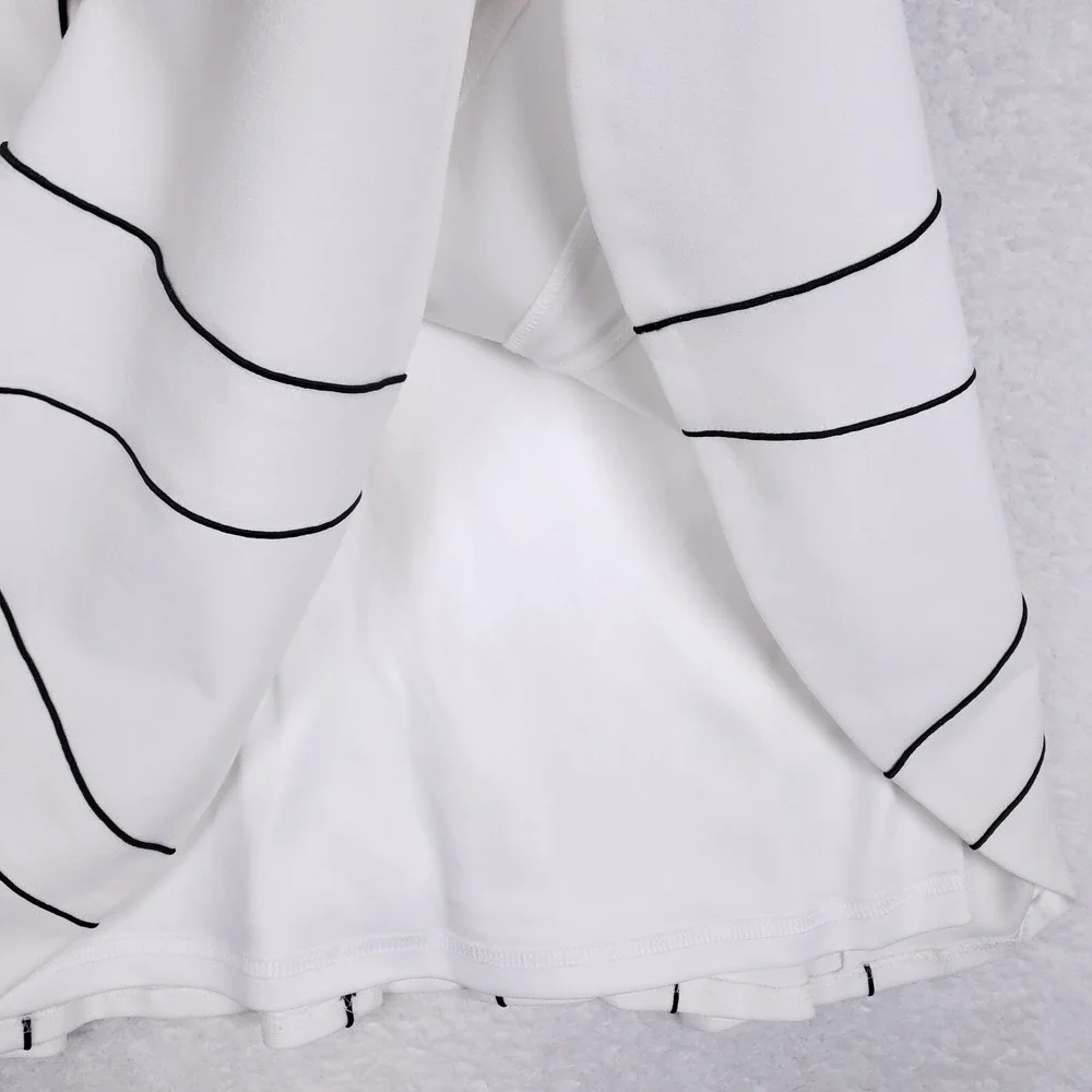 Calvin Klein Sheath Dress Sleeveless Midi Size M White Minimalist Retro Vibes - Picture 4 of 9